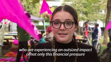 Climate activists hold bicycle protest against IMF and World Bank meetings