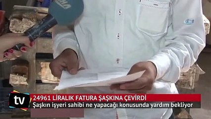 Kapalı işyerine 25 bin lira fatura