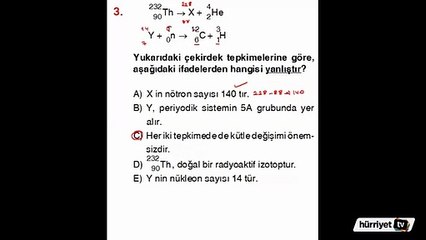 KİMYA SORULARININ ÇÖZÜMLERİ