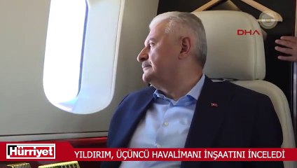 Başbakan Yıldırım, 3. Havalimanı inşaatını inceledi