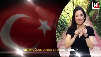 Ünlülerden işaret diliyle “İzmir Marşı”