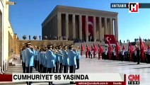 Cumhurbaşkanı Erdoğan'dan Anıtkabir'de 29 Ekim Cumhuriyet Bayramı mesajı
