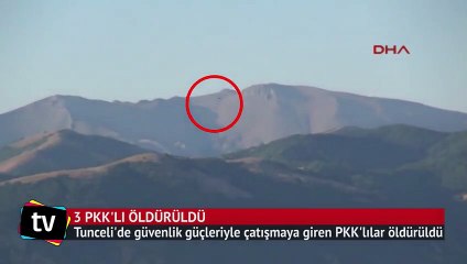 Tunceli’de PKK’lı 3 terörist öldürüldü