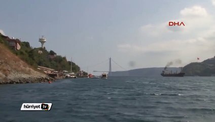 3. köprüde son durum denizden böyle görüntülendi