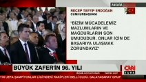Cumhurbaşkanı Erdoğan, 30 Ağustos Zafer Bayramı mesajı