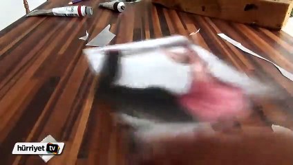 3 boyutlu takla atan kadın çizmek