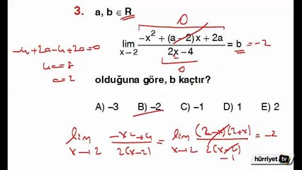 MATEMATİK SORULARININ ÇÖZÜMLERİ
