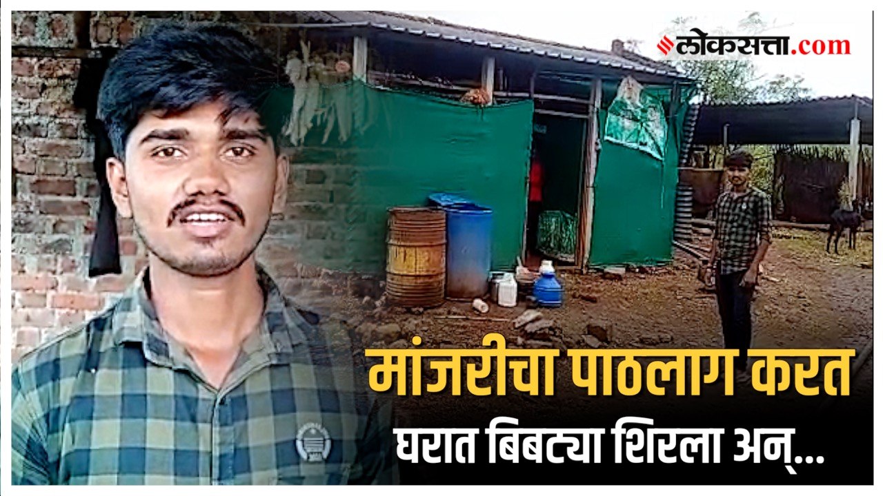 सांगलीच्या मरळनाथपूरमध्ये घरात बिबट्या शिरल्याने भीतीचं वातावरण