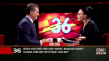 DSP Genel Başkan Adayı olmak gibi bir niyetiniz var mı?