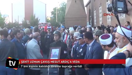 Şehit uzman çavuş Ardıç, 7 bin kişinin katıldığı törenle toprağa verildi