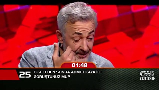 O geceden sonra Ahmet Kaya ile görüştünüz mü?