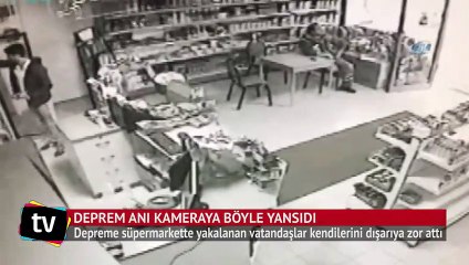 Bursa'da meydana gelen 4,6 şiddetindeki deprem kamerada