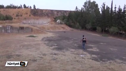 5,5 ton patlayıcının küçük bir bölümünün imha anı