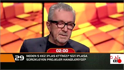 Neden 5 kez iflas ettiniz? Sizi iflasa sürükleyen projeler hangileriydi?