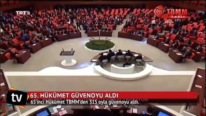 65. Hükümet güvenoyu aldı