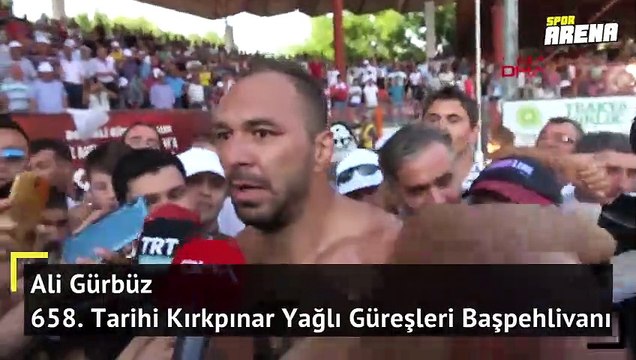 Kırkpınar Yağlı Güreşleri'nin yeni başpehlivanı Ali Gürbüz oldu