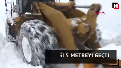 Muş'ta kar kalınlığı 5 metreyi geçti