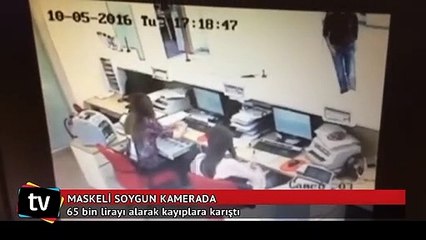 Maskeli soygun kamerada