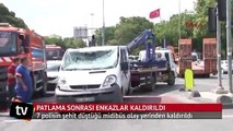 7 polisin şehit düştüğü midibüs olay yerinden kaldırıldı