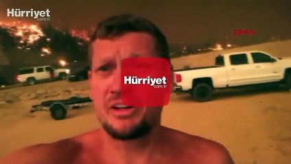 ABD'de alevlerin arasında kalan kampçı o anları böyle anlattı