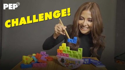 Sanya Lopez, nag-jackstones nang duling, nag-tetris nang naka-chopsticks! | PEP Challenge