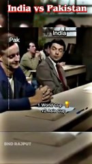 India vs Pakistan __ wait for end ☑️__ Mr bean funny meme