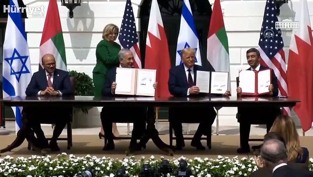 İsrail ile BAE ve Bahreyn arasındaki normalleşme anlaşmaları Beyaz Saray'da imzalandı