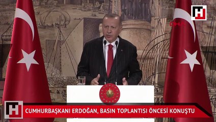 Cumhurbaşkanı Erdoğan, yabancı basın mensuplarıyla biraraya geldi