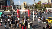 Beyoğlu'nda gece yakalanan dilenciler sabah dilenmeye devam etti