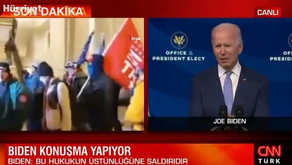 Joe Biden, olayların büyümesinin ardından açıklamalarda bulundu