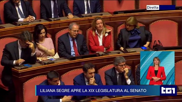 Senato, Segre presiede seduta: A 100 anni da marcia su Roma, tocca a me - Video
