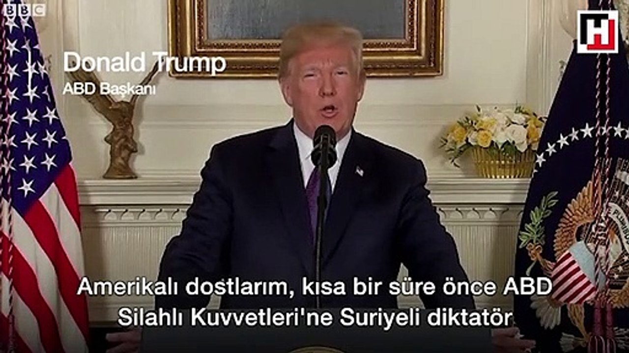 ABD Başkanı Trump: Suriye'deki hedefleri vurma emri verdim