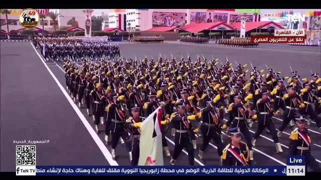 السيسي يشهد فيلما تسجيليا بعنوان قادة في وجدان الأمة خلال حفل تخريج الكليات العسكرية
