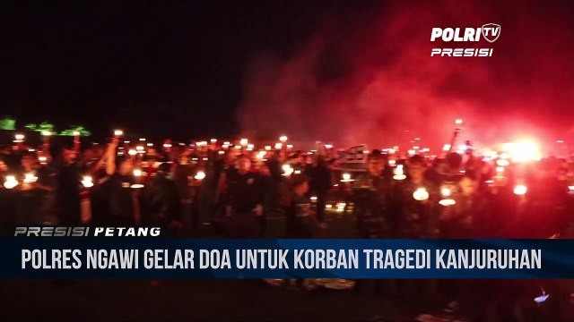Kapolres Ngawi Bersama Forkopimda Pimpin Doa Bersama Tragedi Kanjuruhan