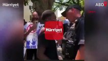 ABD'deki gösterilerde ağlayan eylemciyi polis böyle teselli etti