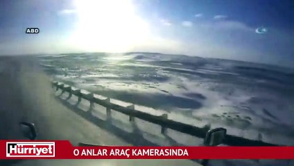 Kontrolden çıkan araç şarampole uçtu