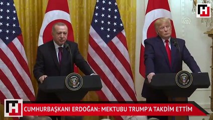 Cumhurbaşkanı Erdoğan: Mektubu Trump'a takdim ettim
