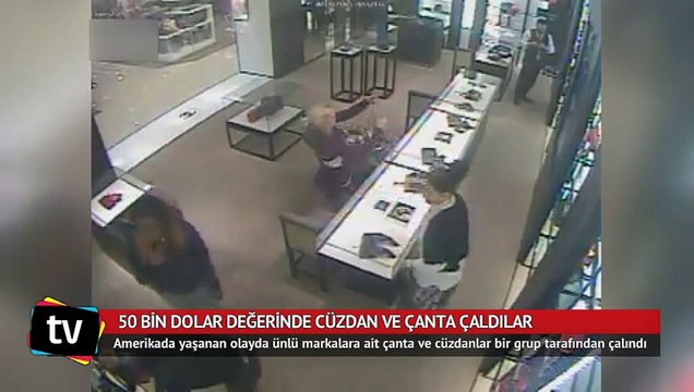 50 bin dolarlık çanta ve cüzdan çaldılar
