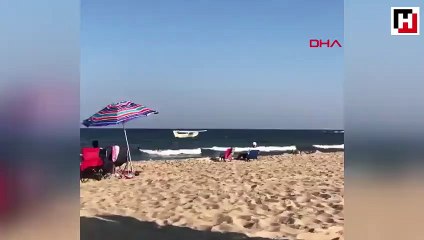 Motoru arızalanan küçük uçak suya acil iniş yaptı