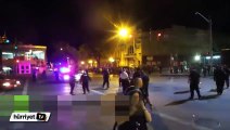 Baltimore polisinden protestocu gence sert müdahale