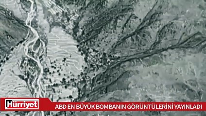 ABD 'en büyük bombanın' görüntülerini yayınladı