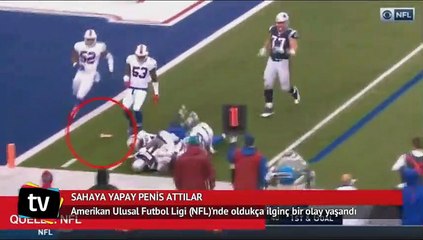 Sahaya yapay penis attılar!