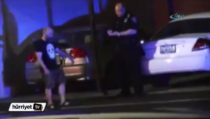 Alkollü sürücünün düz yürüme mücadelesi