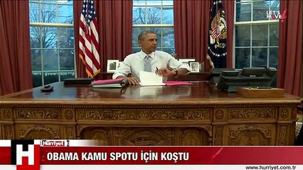 OBAMA KAMU SPOTU İÇİN KOŞTU