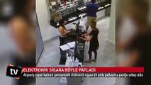 Elektronik sigara bir anda patladı