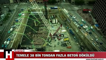 REKOR KIRILDI! TEMELE 38 BİN TONDAN FAZLA BETON DÖKÜLDÜ