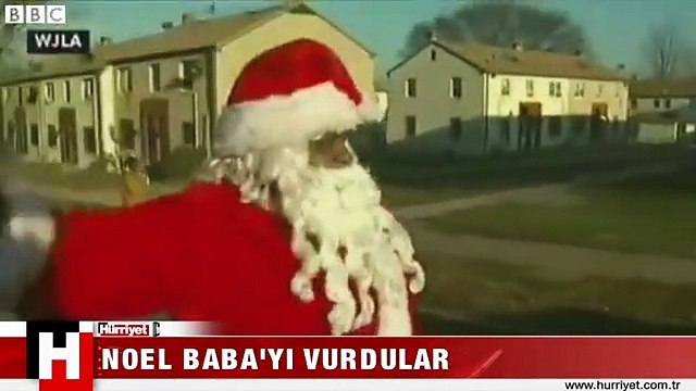 TEK EL SİLAH SESİ DUYULDU! NOEL BABA'YI BÖYLE VURDULAR
