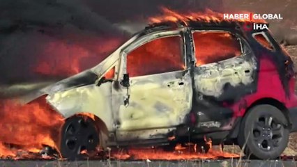 Diyarbakır'da kaydedildi! Sürücü son anda kurtuldu