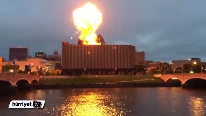 ABD'de bina yıkımını görsel şölene çevirdiler
