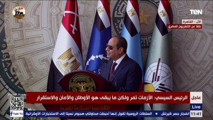 السيسي: الجهد اللي بيتبذل من كل مواطن مصري هو اللي بيخلي في أمل في بكرة